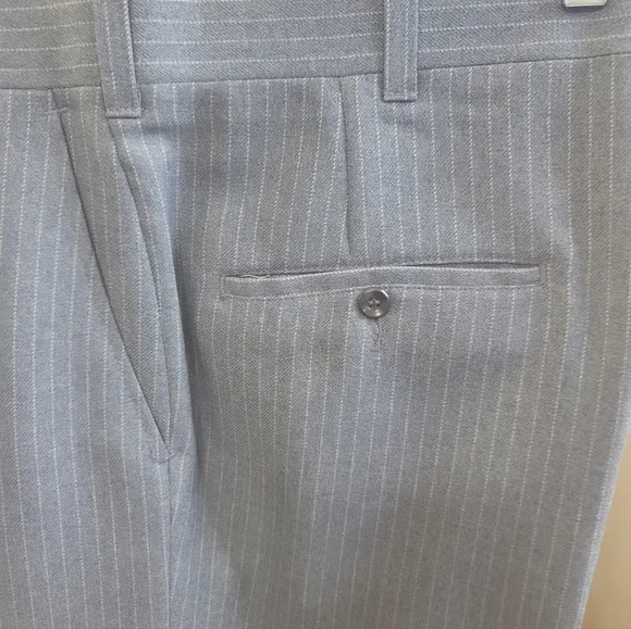 Classic Blue Pinstripe Men's Blazer Richman Brothers 3 Piece SuitVintage